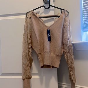 Never worn Lulu’s lace sweater